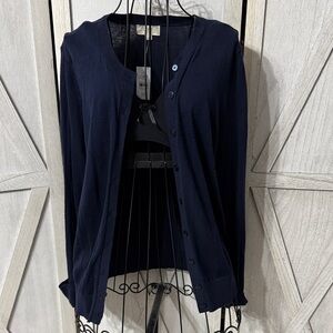 NWT-LOFT Midnight Blue Cardigan Size M